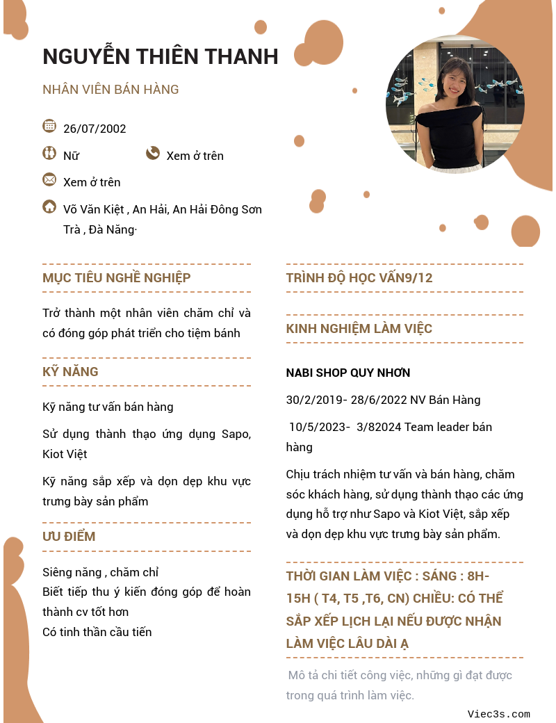 CV ứng viên