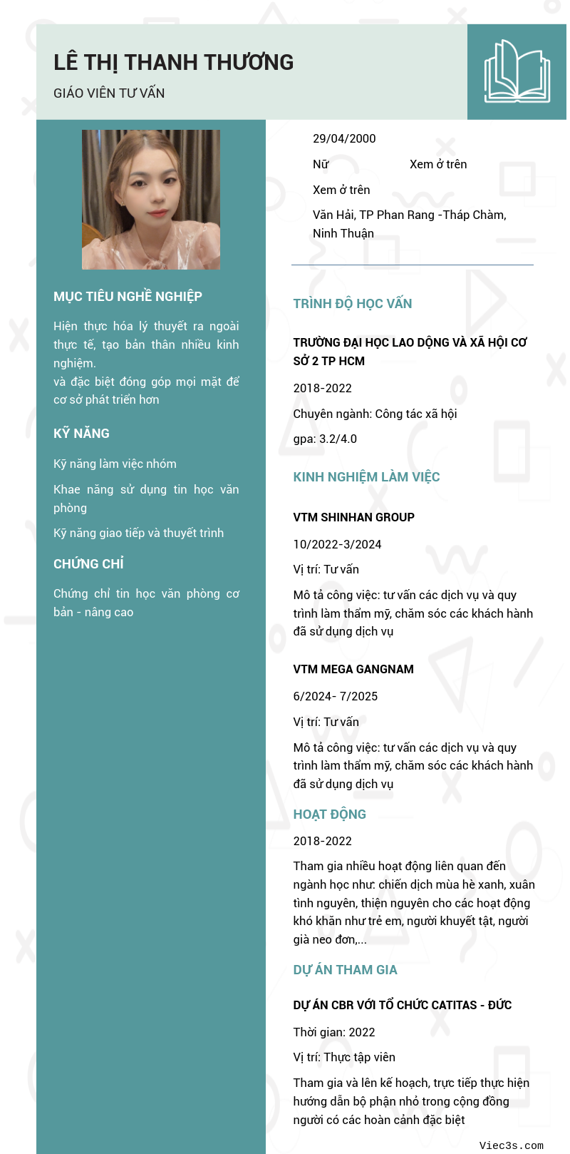 CV ứng viên