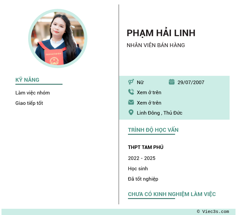 CV ứng viên