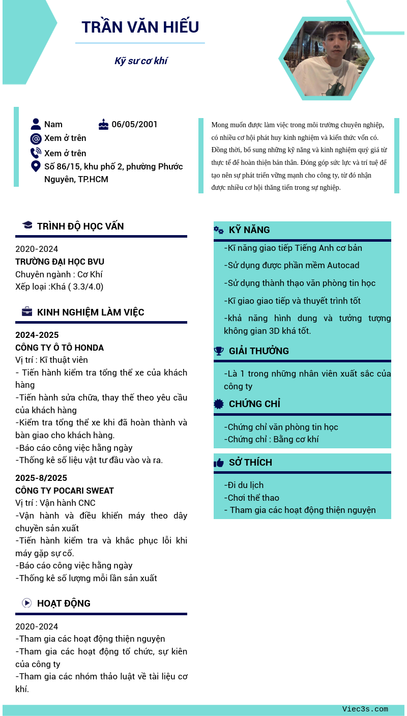 CV ứng viên