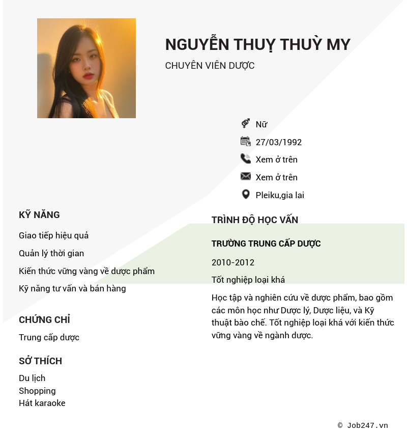 CV ứng viên