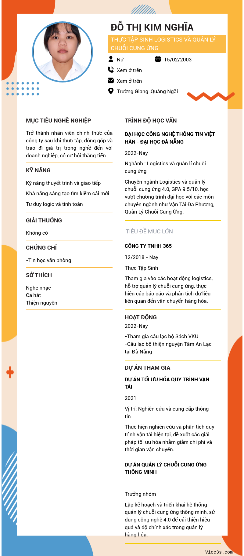 CV ứng viên