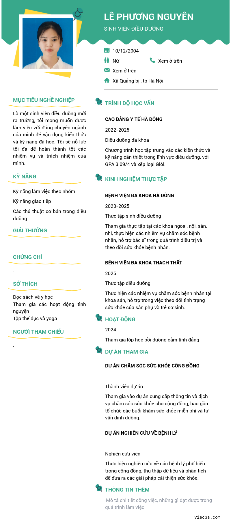 CV ứng viên
