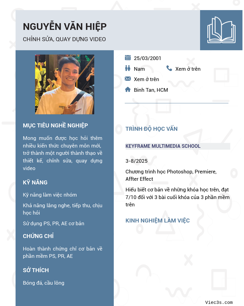CV ứng viên
