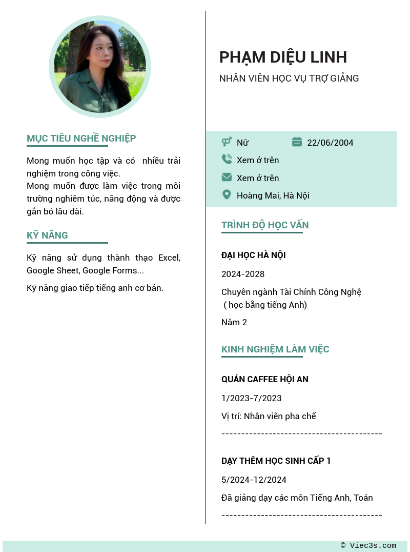 CV ứng viên