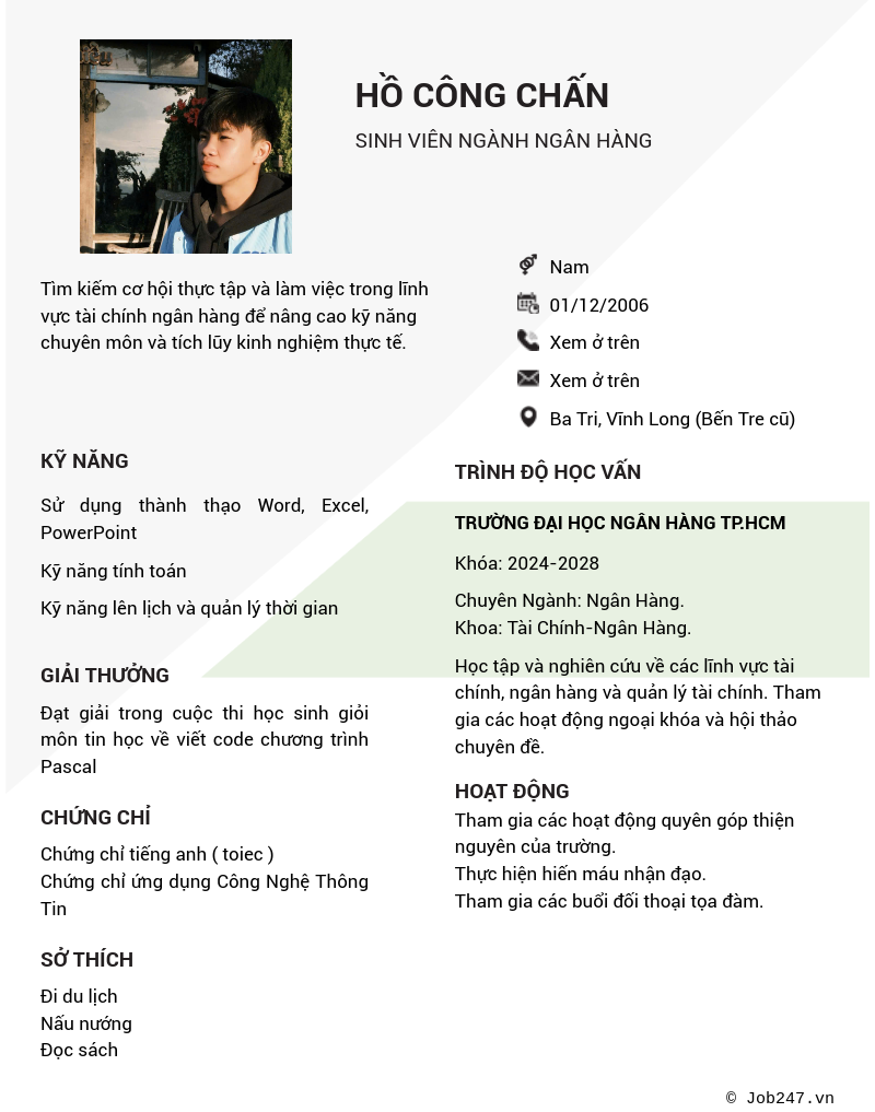 CV ứng viên