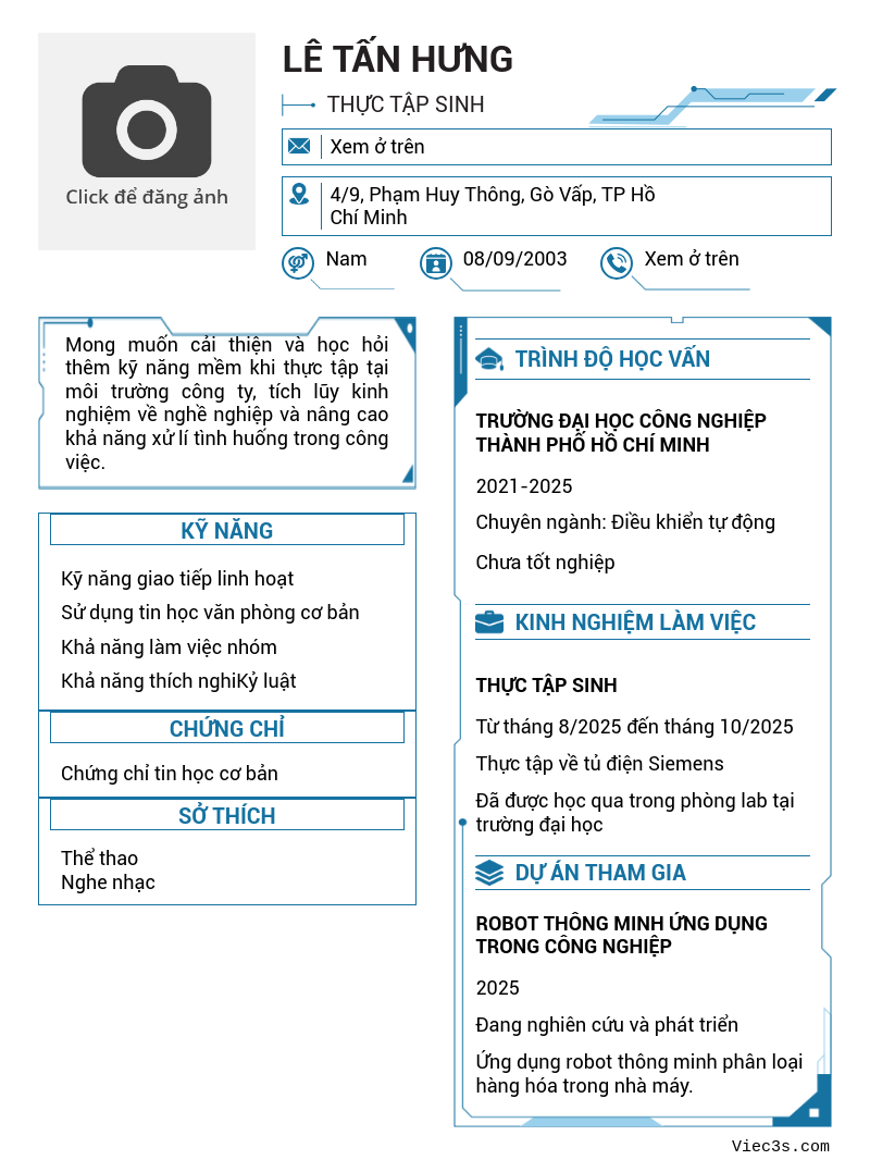 CV ứng viên