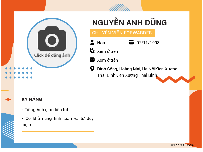 CV ứng viên