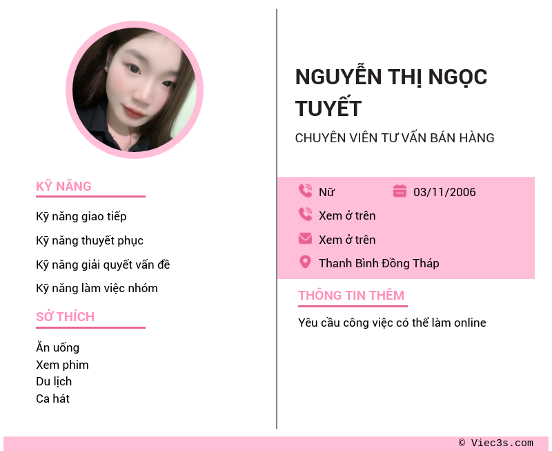 CV ứng viên