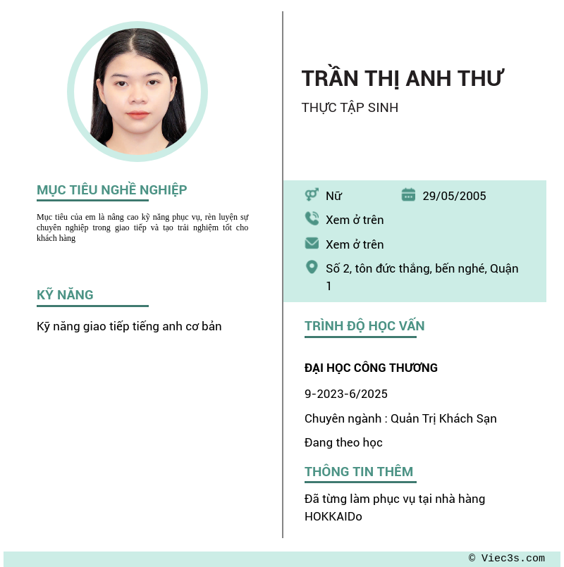 CV ứng viên