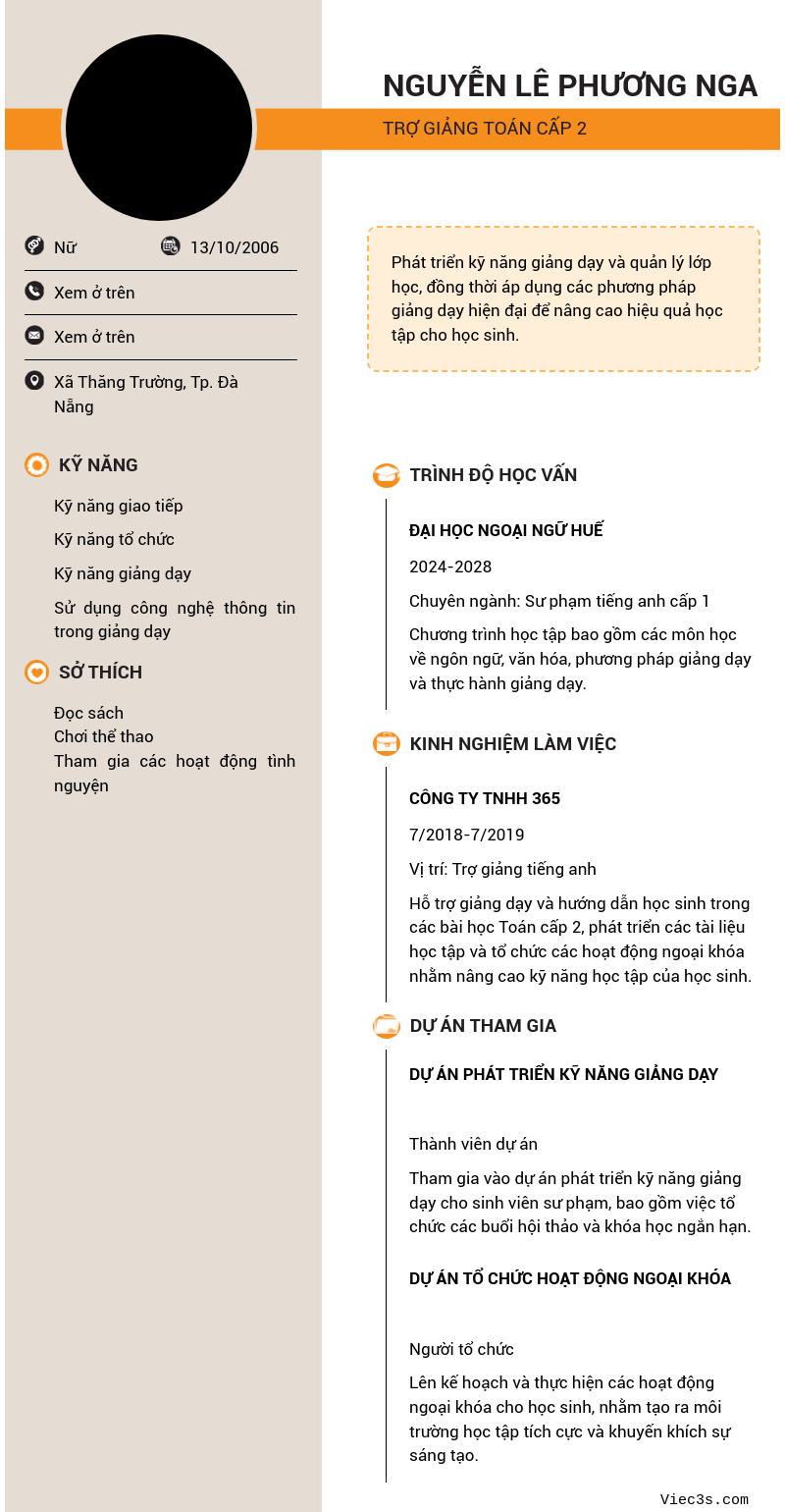 CV ứng viên