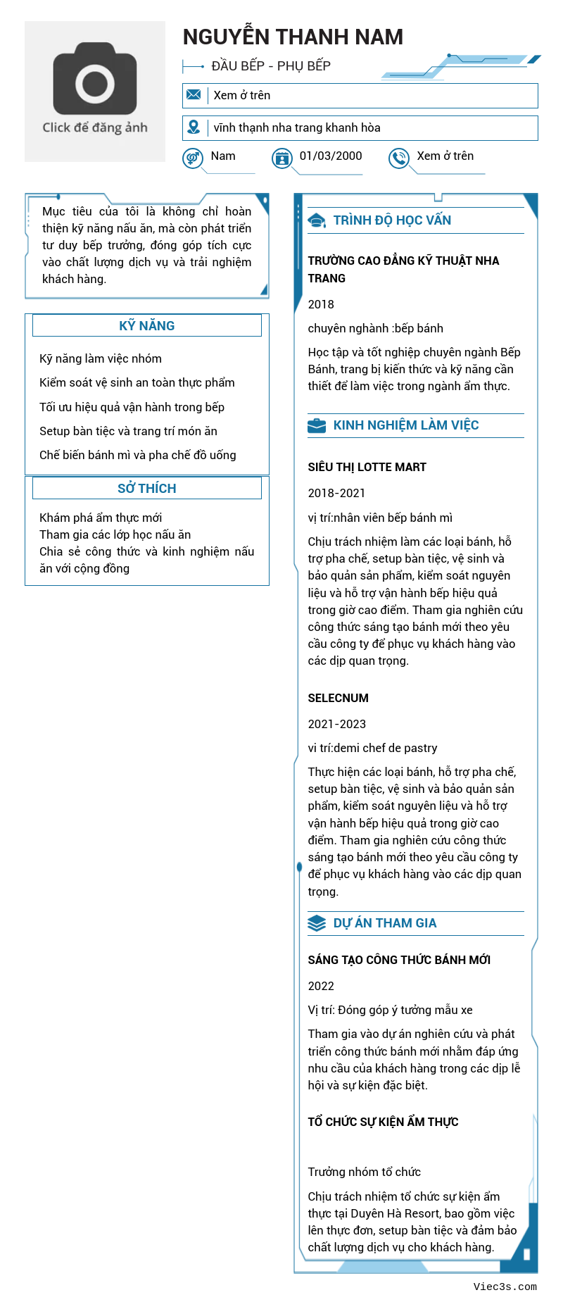 CV ứng viên