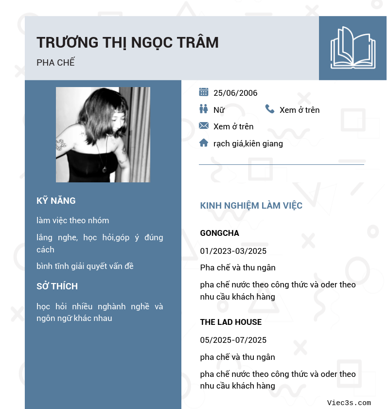 CV ứng viên