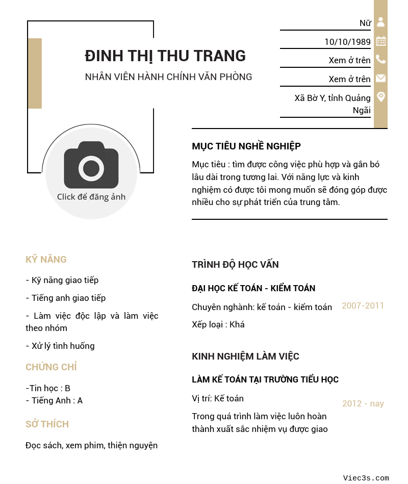 CV ứng viên