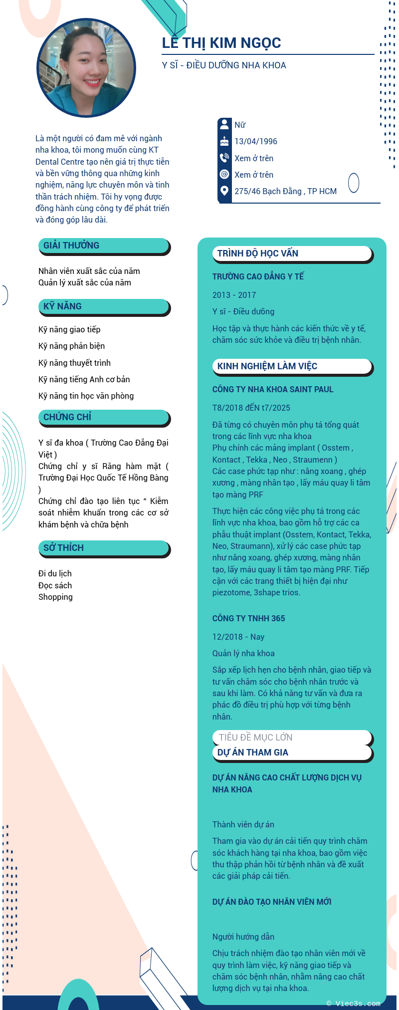 CV ứng viên