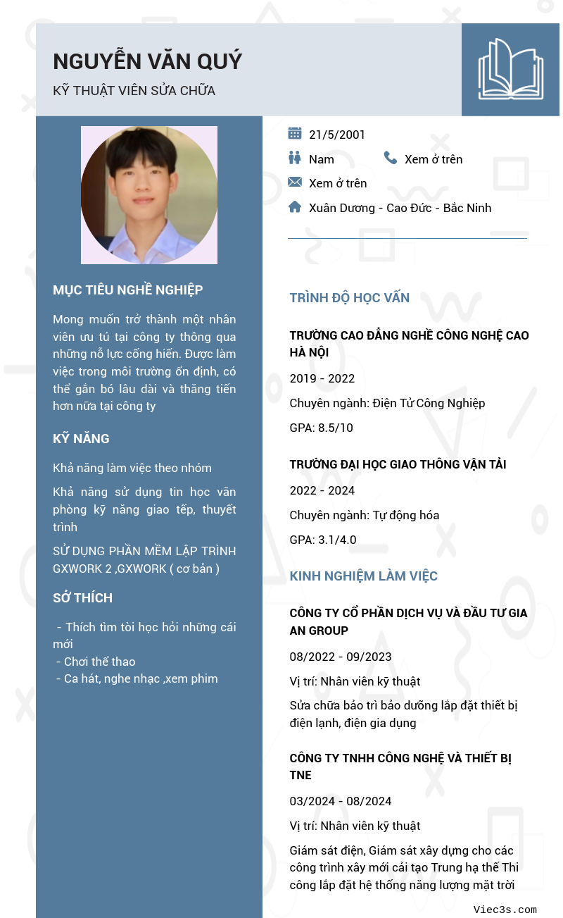 CV ứng viên