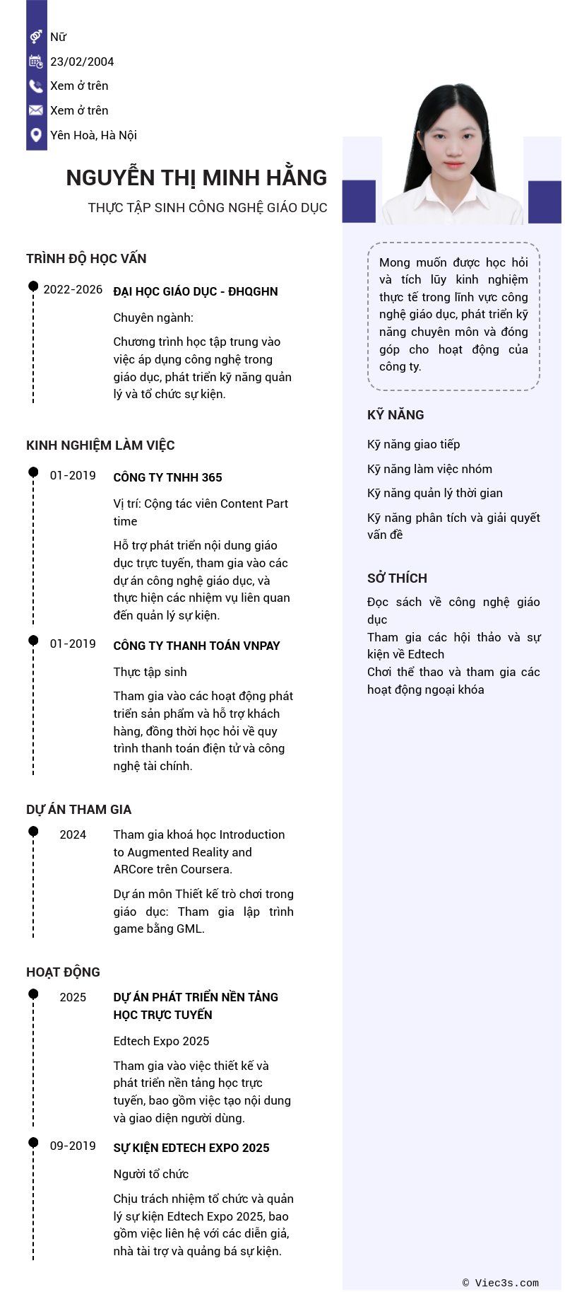 CV ứng viên