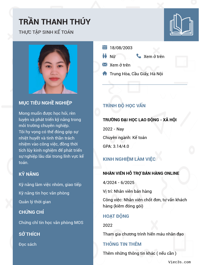 CV ứng viên
