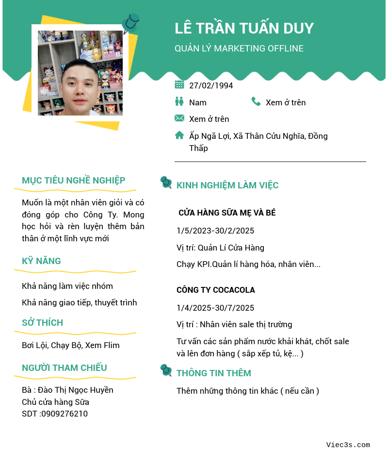 CV ứng viên