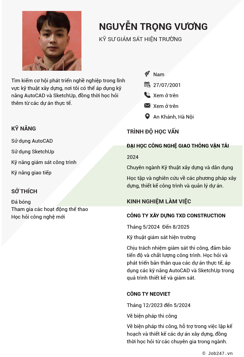 CV ứng viên