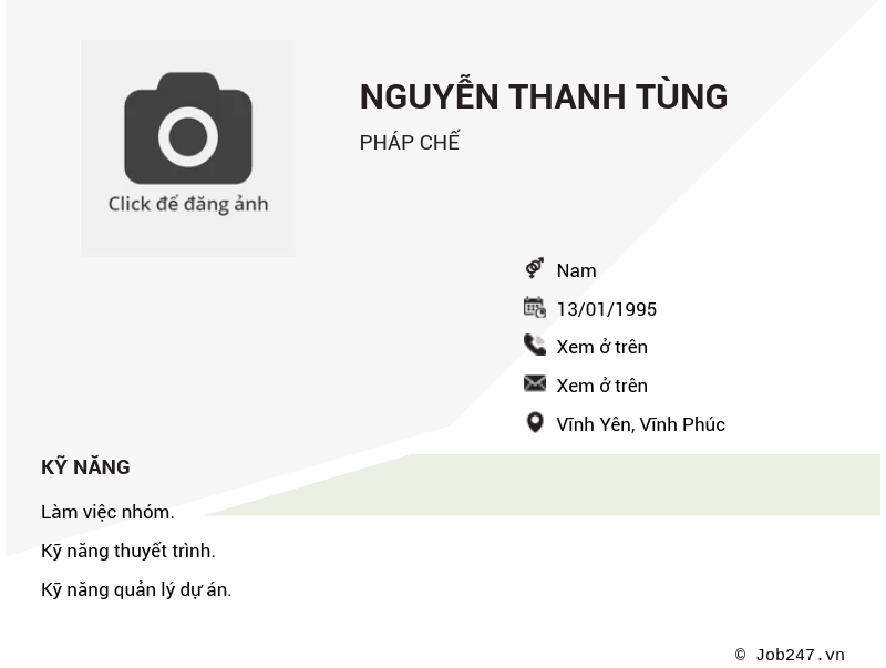 CV ứng viên