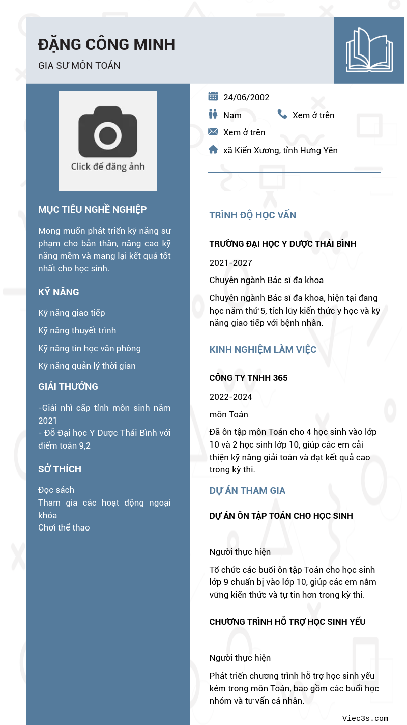 CV ứng viên