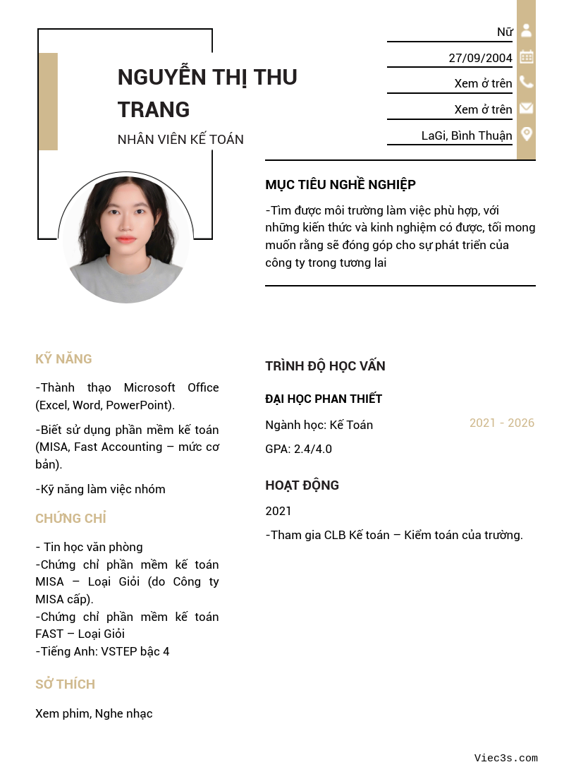 CV ứng viên