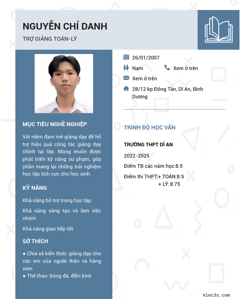 CV ứng viên