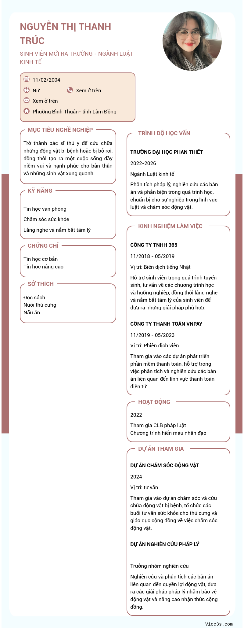 CV ứng viên