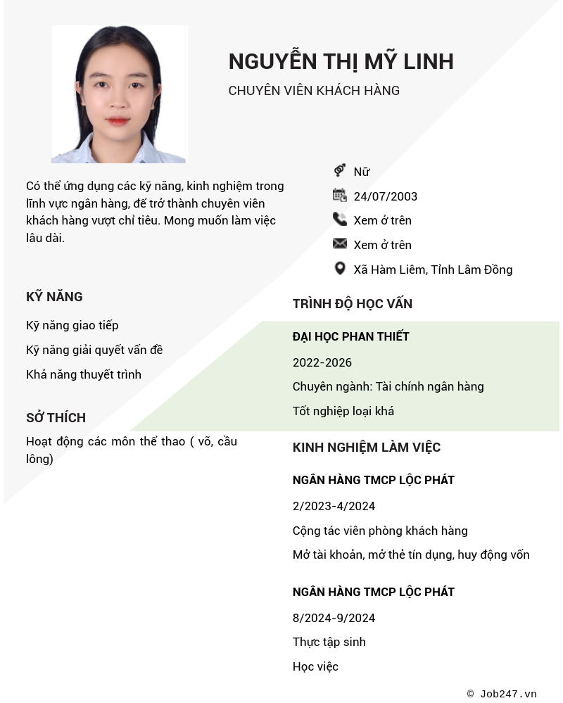 CV ứng viên