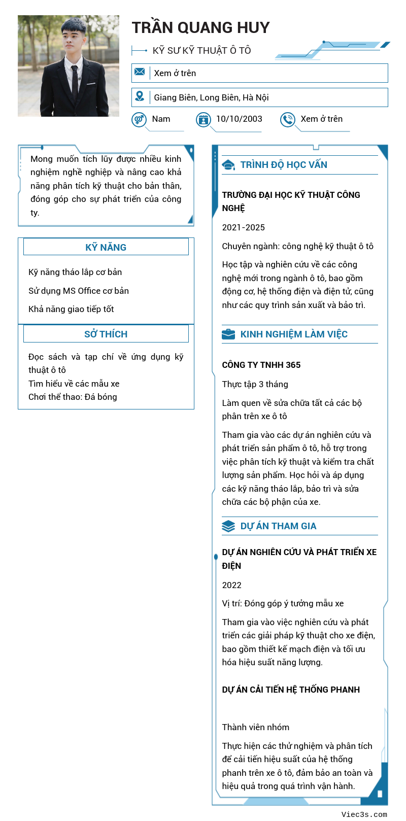 CV ứng viên