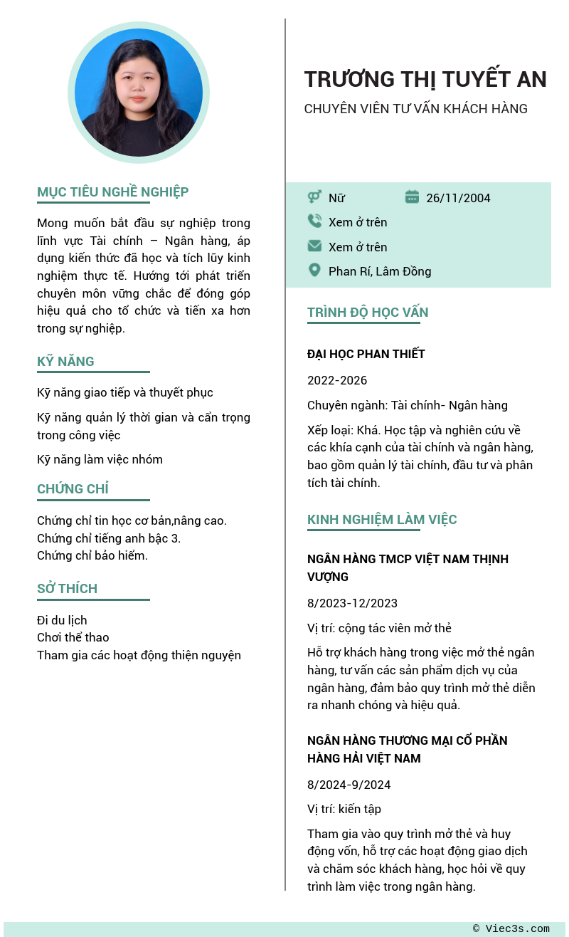 CV ứng viên