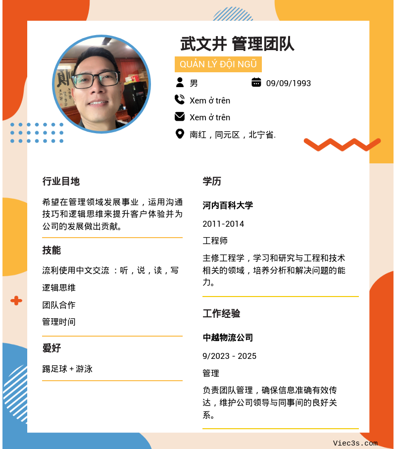 CV ứng viên
