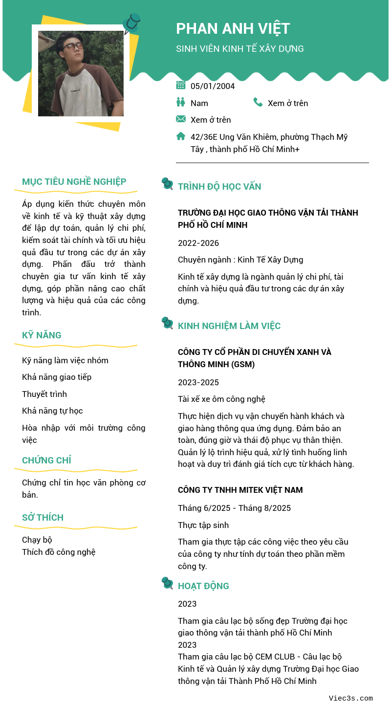 CV ứng viên