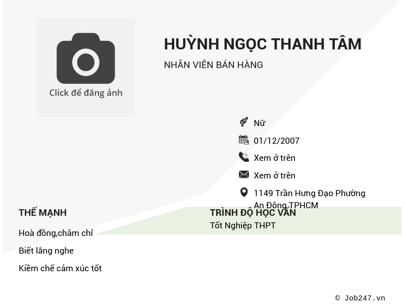 CV ứng viên