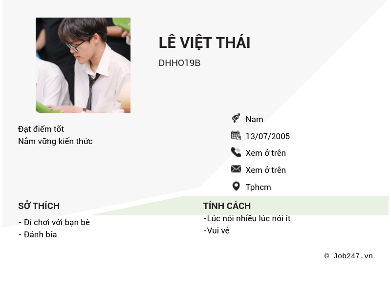 CV ứng viên