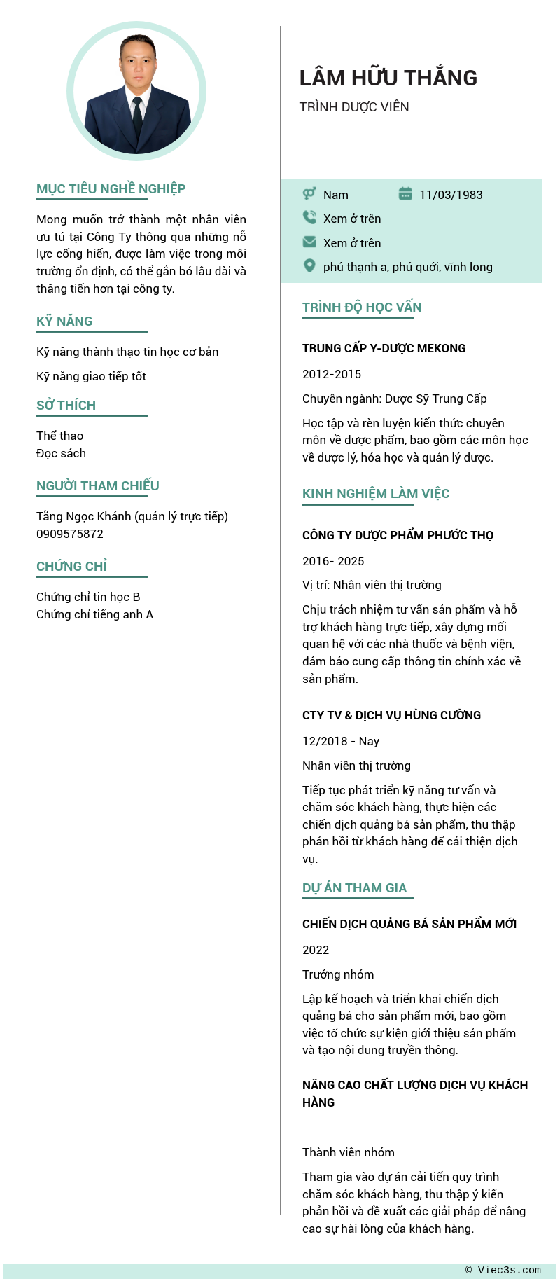 CV ứng viên