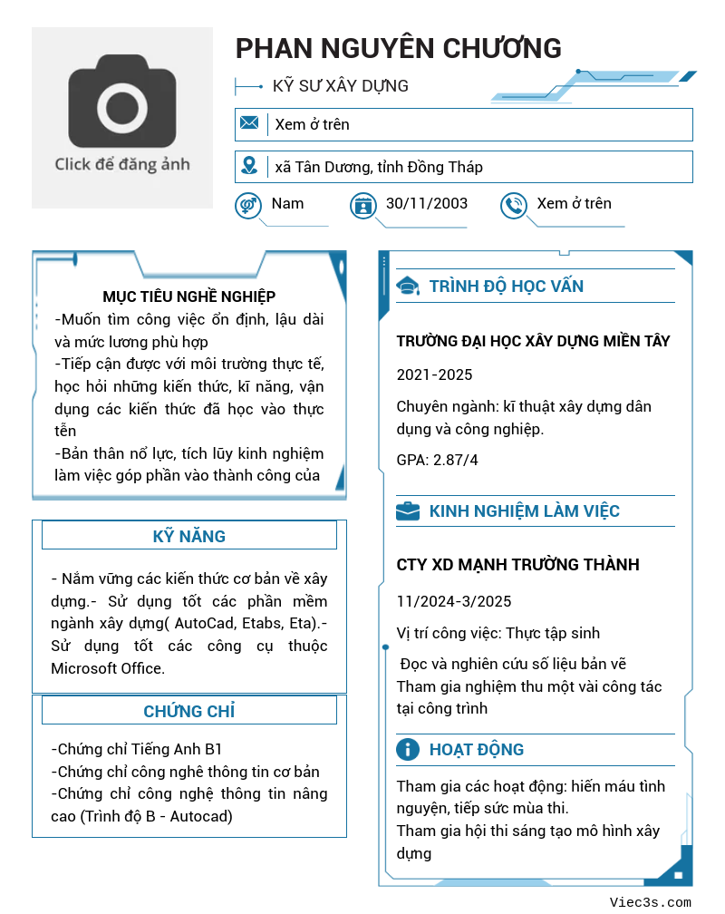 CV ứng viên