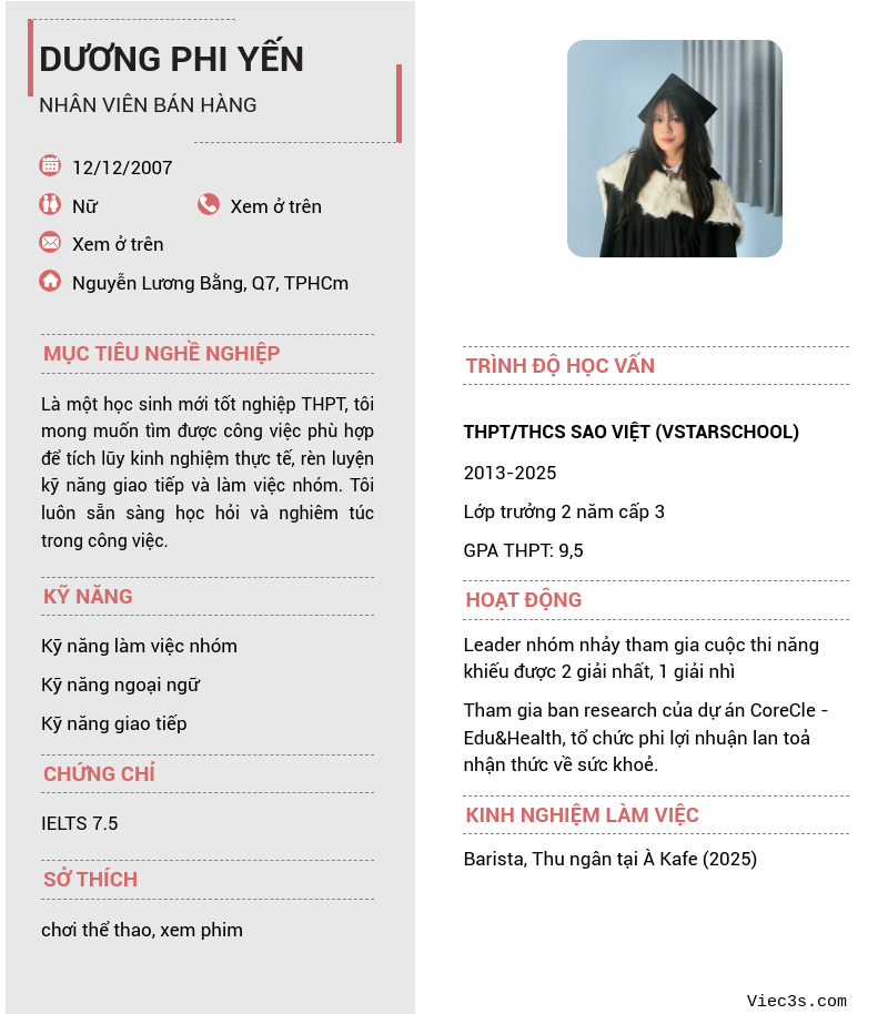 CV ứng viên