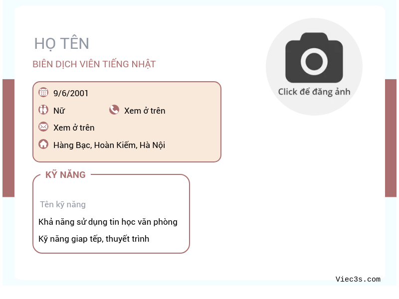 CV ứng viên