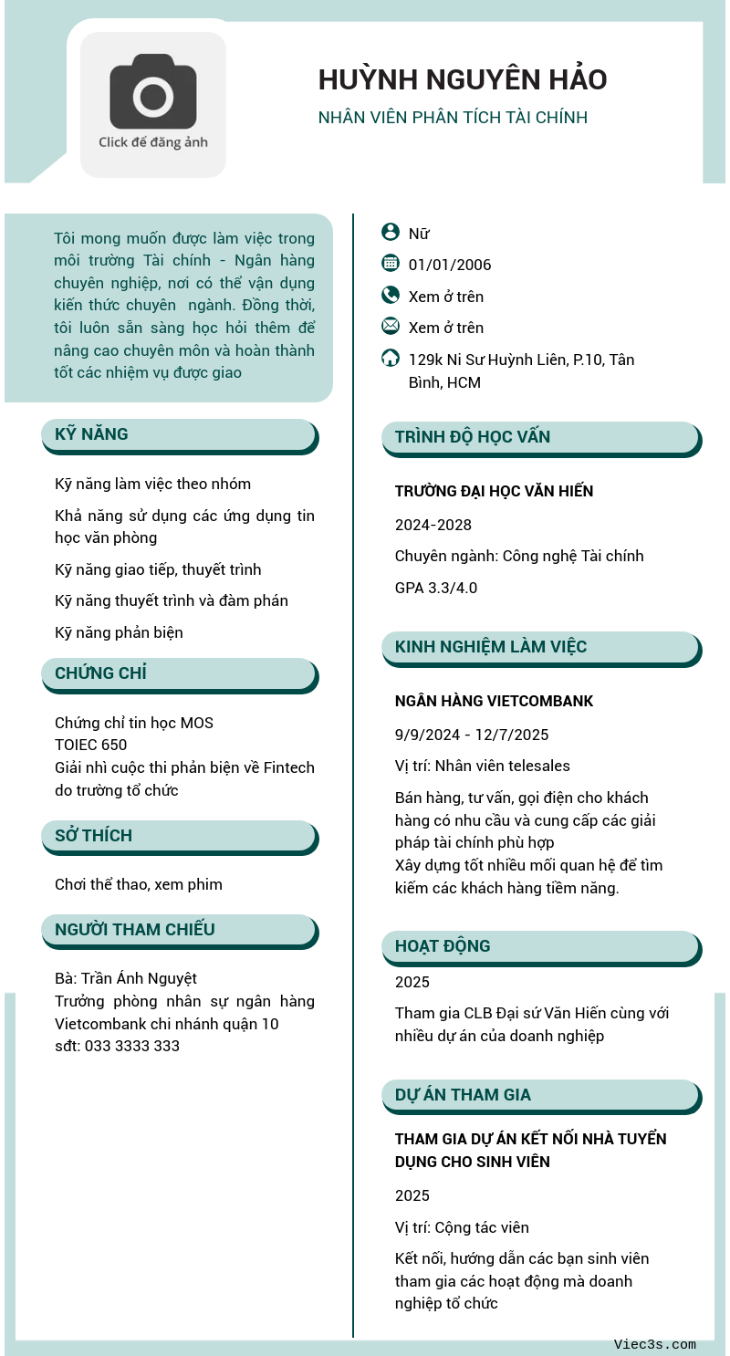 CV ứng viên