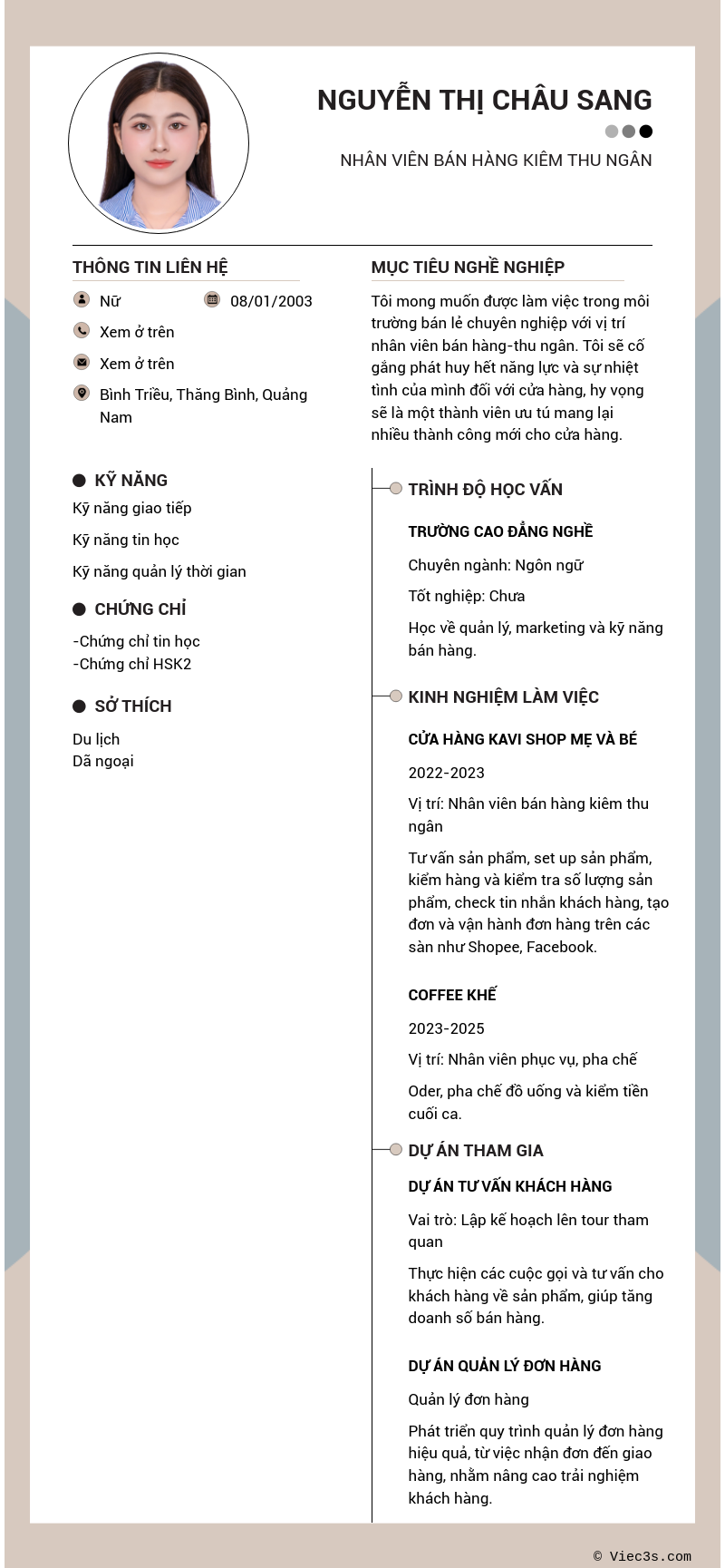 CV ứng viên