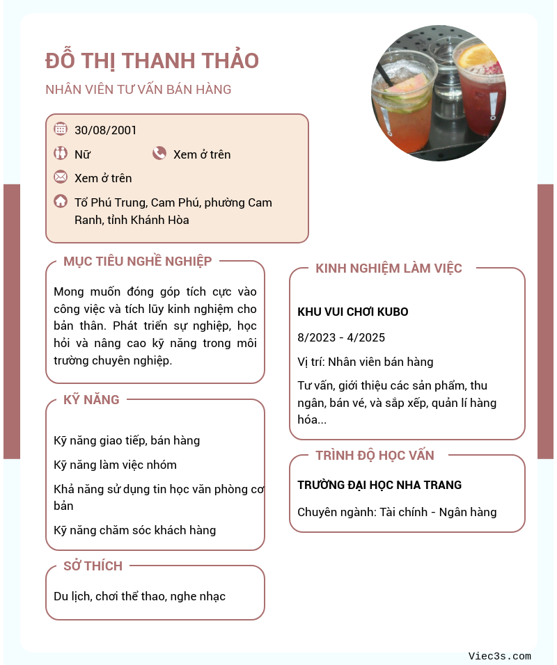 CV ứng viên