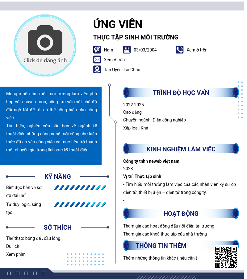 CV ứng viên