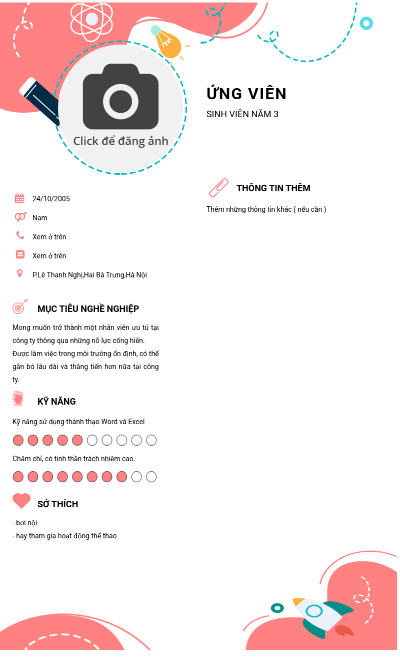 CV ứng viên