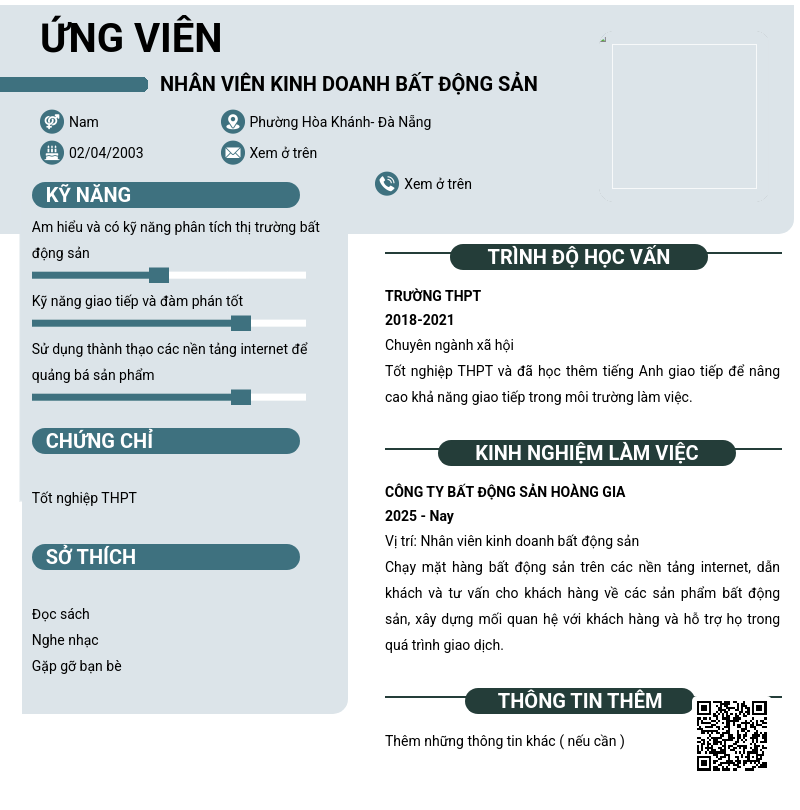 CV ứng viên