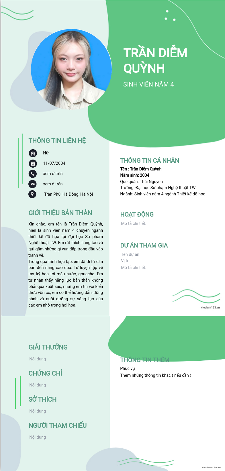 CV ứng viên