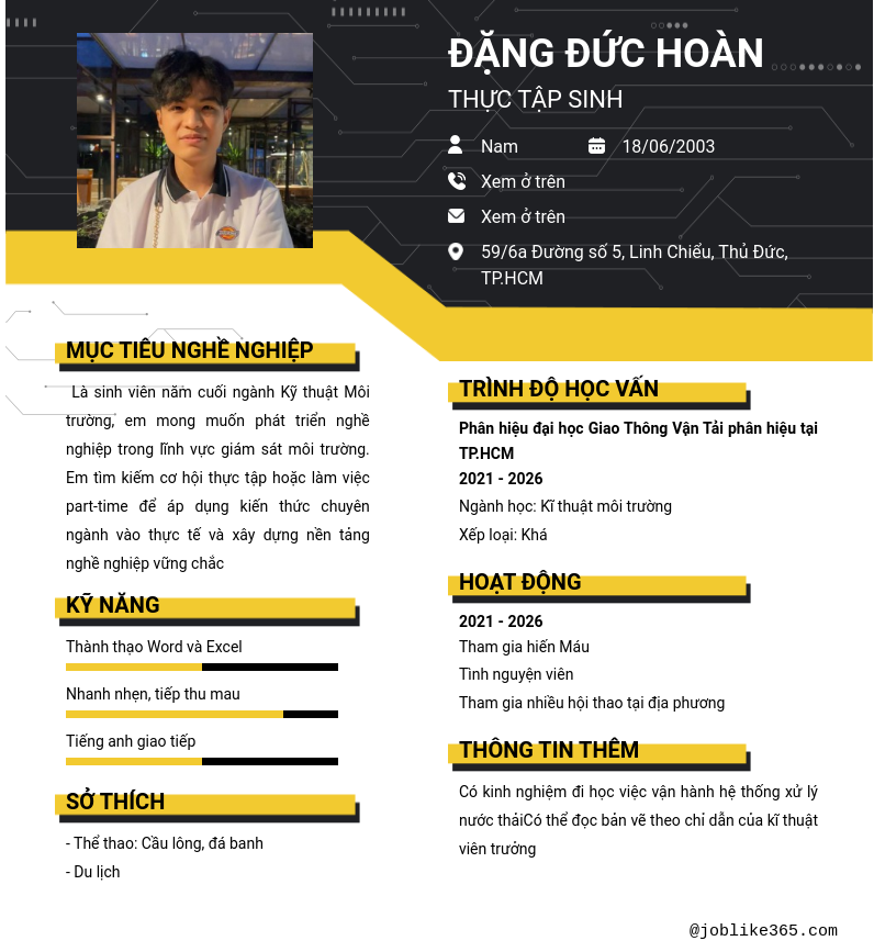 CV ứng viên