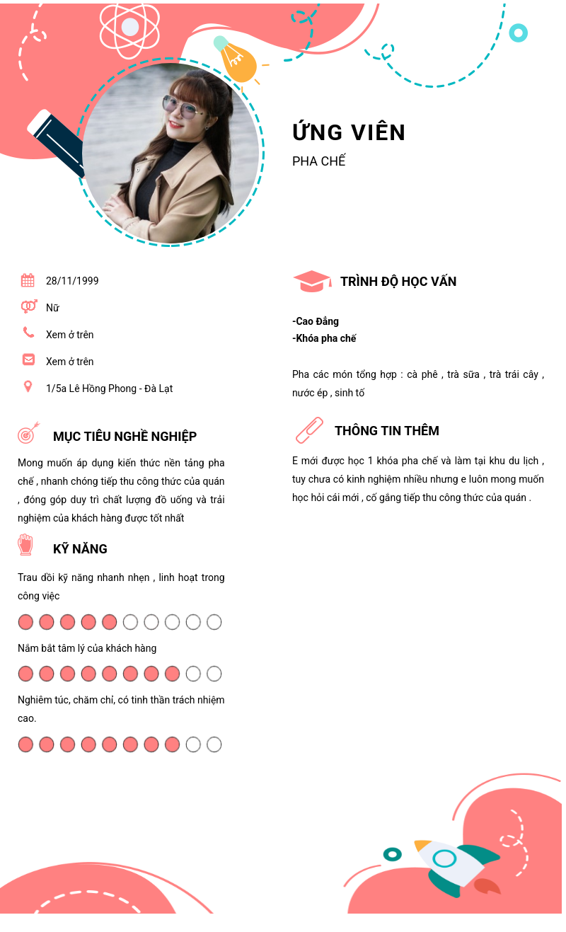CV ứng viên