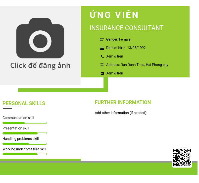 CV ứng viên